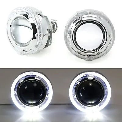 3.0  H1 Bi-Xenon Projector Lens VW GTI Style LED Halo Ring Shroud For Headlights • $80.99