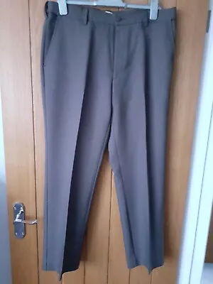 Men's Farah Classic 36W 29L Brown Smart Trousers VGC • £6.50