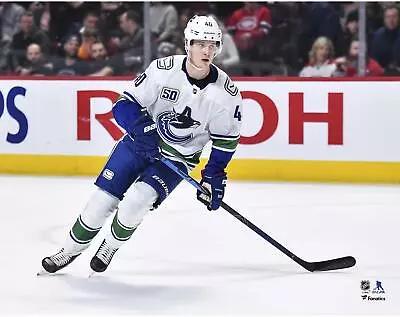 Elias Pettersson Vancouver Canucks Unsigned White Jersey Skating 11  X 14  Photo • $14.99