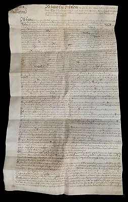 1701 Old Vellum Document • $16.50