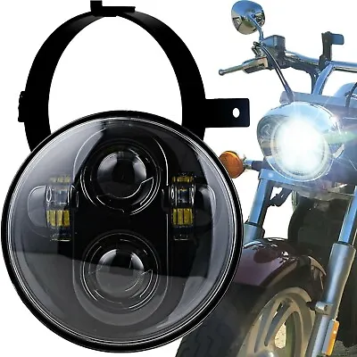 LED Projection Headlight Kit For Honda VTX 1300 & 1800 C/N/R/S/T 5 3/4  Black • $99.99