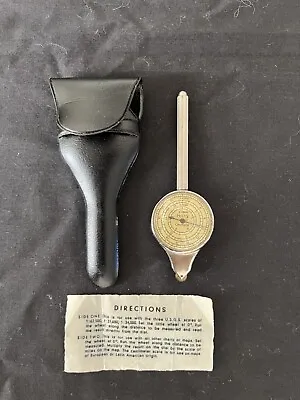 German Opisometer Map Measurer Measuring Tool Vintage Germany Inches To Miles • $25