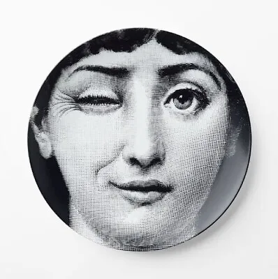 FORNASETTI Tema E Variazioni No: 130 Lina Face Winking - Wall Plate - NIB • $280