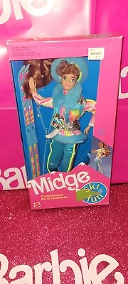 Barbie 7513 Midge Ski Fun 1991 Original Box NRFB Sealed NEW READ • $35