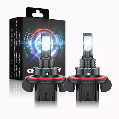 H13 9008 LED Headlight Bulb Kit High Low Beam Lamp 6500K HID White Super Bright • $19.99