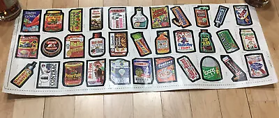 $94.99 • Buy 1970s VTG Topps Garbage Candy Uncut Stickers Misprint  Advertising Variant EUC