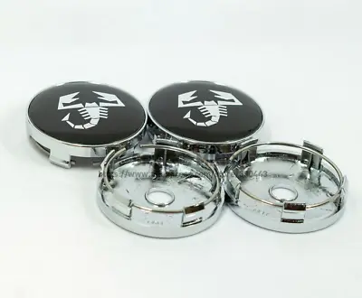 4pcs 60mm Scorpion Black Chrome Wheel Center Hub Caps Emblems Decals Badges  • $28.79