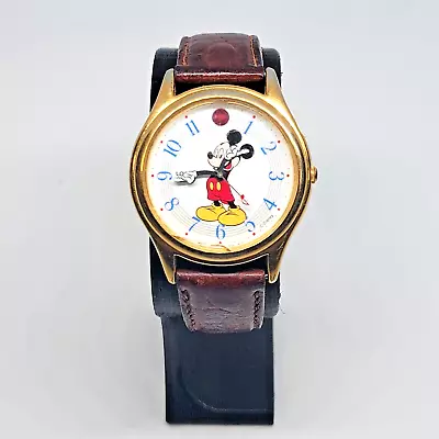 VTG Lorus Mickey Mouse Musical Watch KEEPS TIME - MUSIC NOT WORKING See Pictures • $15