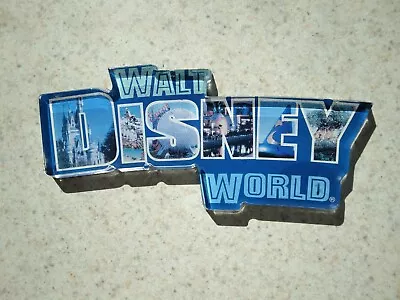 Vintage Walt Disney World Refrigerator Magnet Acrylic Epcot Magic Kingdom Fridge • $9.49