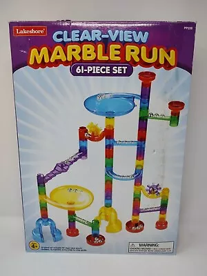 Lakeshore Learning Marble Run Clear-view Set 61pc  Pre Owned W/marbles • $27.95