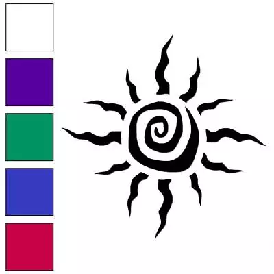 Tribal Sun Vinyl Decal Sticker Multiple Colors & Sizes #6637 • $23.95