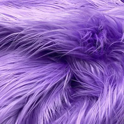 $23.99 • Buy Lavender Mohair Shaggy Faux Fur Fabric By The Yard ( Long Pile ) 60  Wide
