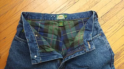 Mens Cabela's  100% Cotton  Flannel Lined Jeans Pants W 32 L30  32x30 #901285 • $18
