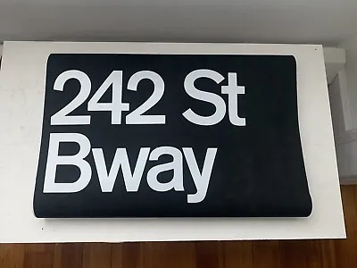Ny Nyc Subway Roll Sign 242 Street Broadway Theater Manhattan College Riverdale • $189.95
