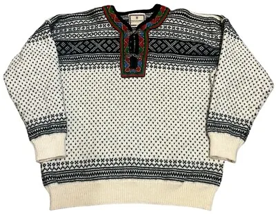 Dale Of Norway Fair Isle Wool Sweater Jumper Size XL • £60