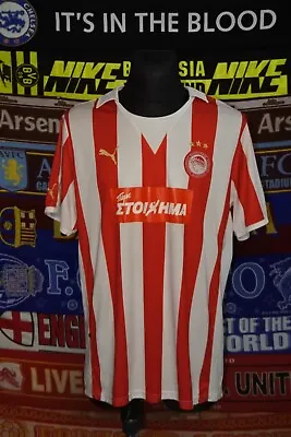 5/5 Olympiacos Adults XXL 2011 Home Football Shirt Jersey Trikot Soccer • £40.79