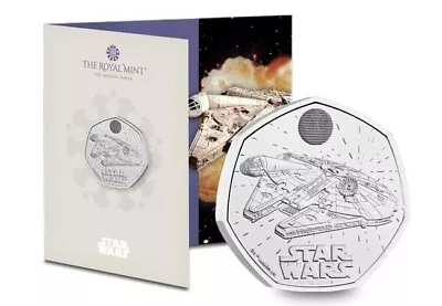 2024 Uk Star Wars Millennium Falcon Bu 50p. First Coin Of 4 In A Royal Mint Pack • £16.99