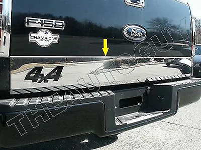 $161.25 • Buy 2004 2005 2006 2007 2008 Ford F150 Stainless Tailgate Trim With 4x4 Cutout