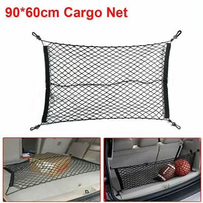 90*60cm Car Rear Cargo Net Boot Trunk Storage Organizer Keep Luggages Mesh Nets • $16.06