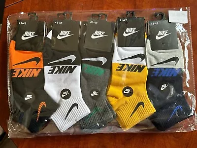 Nike Socks Colorful Unisex5 PAIRS NEW Low-Cut • $39.99