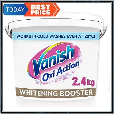 Vanish Fabric Stain Remover Gold Oxi Action Powder Crystal White 2.4 Kg • £17.89