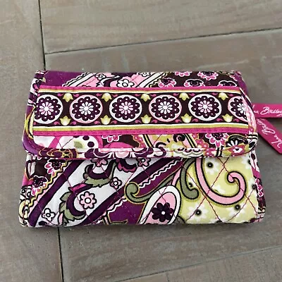 Vera Bradley Retired Very Berry Wallet Change Purse Pink Purple Paisley • $12