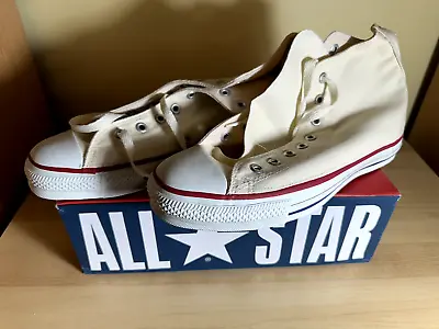 Converse All Star High Top-Made In USA-Unbleached White 9 1/2 Men-New In Box • $130