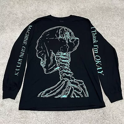 Machine Gun Kelly Hotel Diablo I Think I'm Okay Long Sleeve T-shirt Medium • $105.79