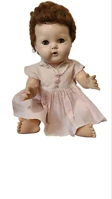 Vintage Tiny Tears Baby Doll With Outfit Marked American Character 2675-644 • $42.90