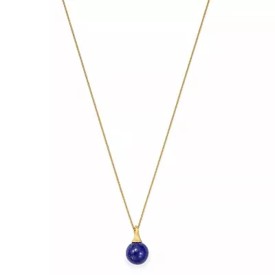 MARCO BICEGO Africa Boules Lapis Lazuli Pendant Necklace In 18K Yellow Gold • $1399