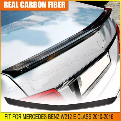 For 10-16 Mercedes Benz W212 E63 Amg Sedan Carbon Fiber Rear Trunk Spoiler Wing • $151.99