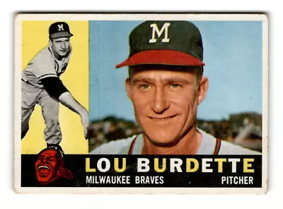 1960 Topps Lew Burdette  #70   Milwaukee Braves Baseball Card • $6.99