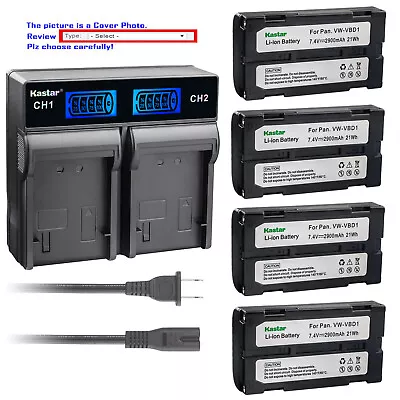 Kastar Battery LCD Rapid Charger For Panasonic PV-DV700 PV-DV710 PV-DV950 BDC-46 • $18.99