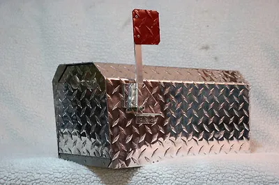 Heavy Duty Aluminum Diamond Plate 16 Gauge MailBox Medium Size • $149.95