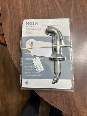 Moen 179108 Multi-Fit Side Water Faucet Sprayer Metal Plastic Chrome - New Open • $14.99