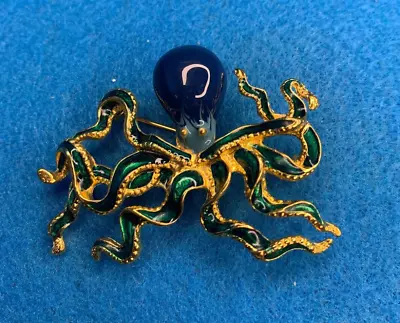 Octopus Pin/Brooch - Enamel Costume Jewelry - Museum Of Fine Arts Boston Store • $9.99