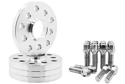 4pc Audi & Volkswagen 15mm Wheel Spacer Kit 5x100 / 5x112 57.1mm Bore Cone Bolts • $112.16