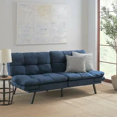 Memory Foam Futon Sofa Bed Couch Sleeper Convertible Foldable Loveseat FULL Size • $249.26