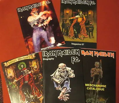 Iron Maiden FC - Fan Club Magazine 66 67 Biography Catalogue And X-Mas Card • $169.84