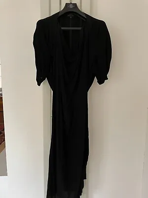 £148 • Buy REAL Vivienne Westwood Anglomania Black Midi Dress Size 48