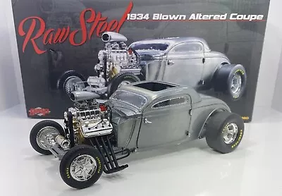 $225 • Buy GMP 1/18 Scale 1934 BLOWN ALTERED COUPE”Raw Steel Version”Only 630 Made
