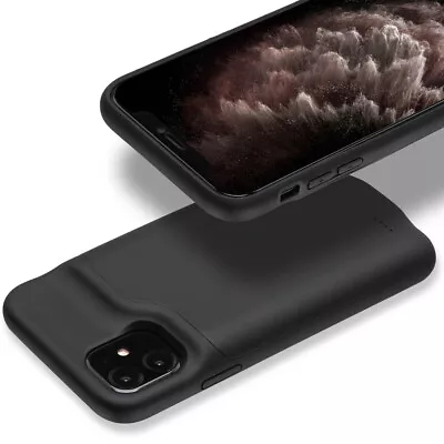 $65.54 • Buy For IPhone 11 Battery Case Power Bank Soft Backup Fast Charger External Charging