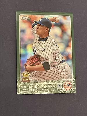 2015 Topps Chrome #68 Masahiro Tanaka Green Refractor /99 • $4.99