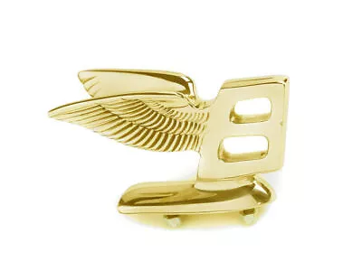 Early Bentley Flying 'B' Mascot Badge Bonnet Hood Ornament Emblem Golden Brass • $314.93