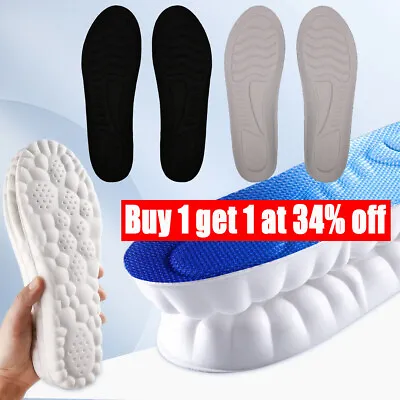 £3.93 • Buy 2023 4D Massage Insoles Super Soft Sports Shoes Insole Running Sole Arch Support