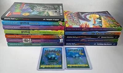 Lot Of 12 Mix American & Michigan Chillers Books By Jonathan Rand + Cards • $49.95