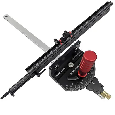 Woodwork Angle Miter Gauge Table Saw Alloy Router Precision Extend Head Fence US • $46.99
