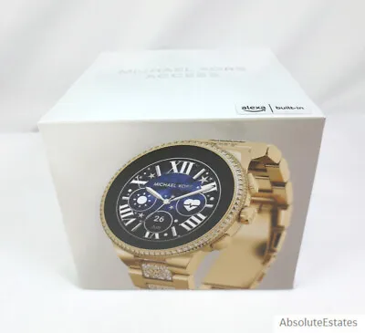 NEW SEALED Michael Kors Camille Gen 6 Pave Gold Tone Smartwatch MKT5146 • $349.99
