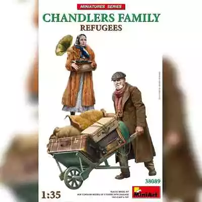 MiniArt 1:35 Scale Model Kit Figures Refugees Chandlers Family - MIN38089 • £12.90