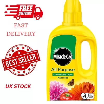 Miracle Gro Grow All Purpose Liquid Plant Food Feed Concentrated Fertiliser • £6.70